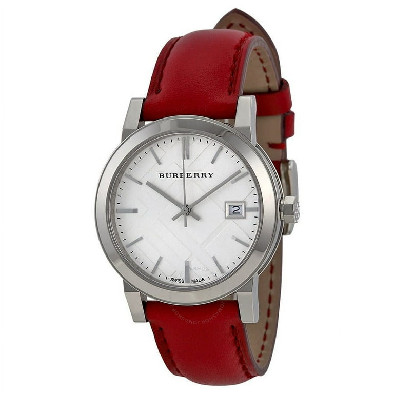 Burberry Women's The City Leather Analog Quartz 34mm Watch BU9129