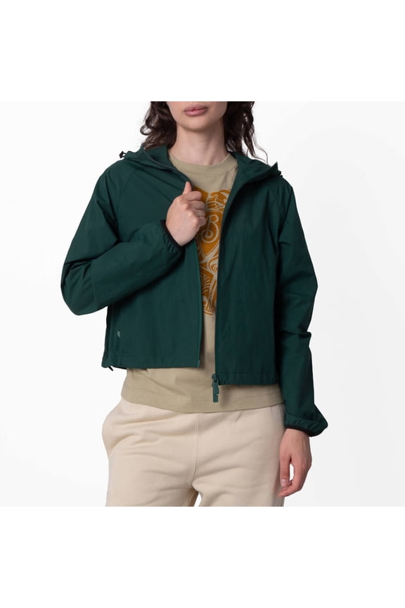 Womens Ivy Classic-Hood Zip-Up Jacket, Size XX-Small