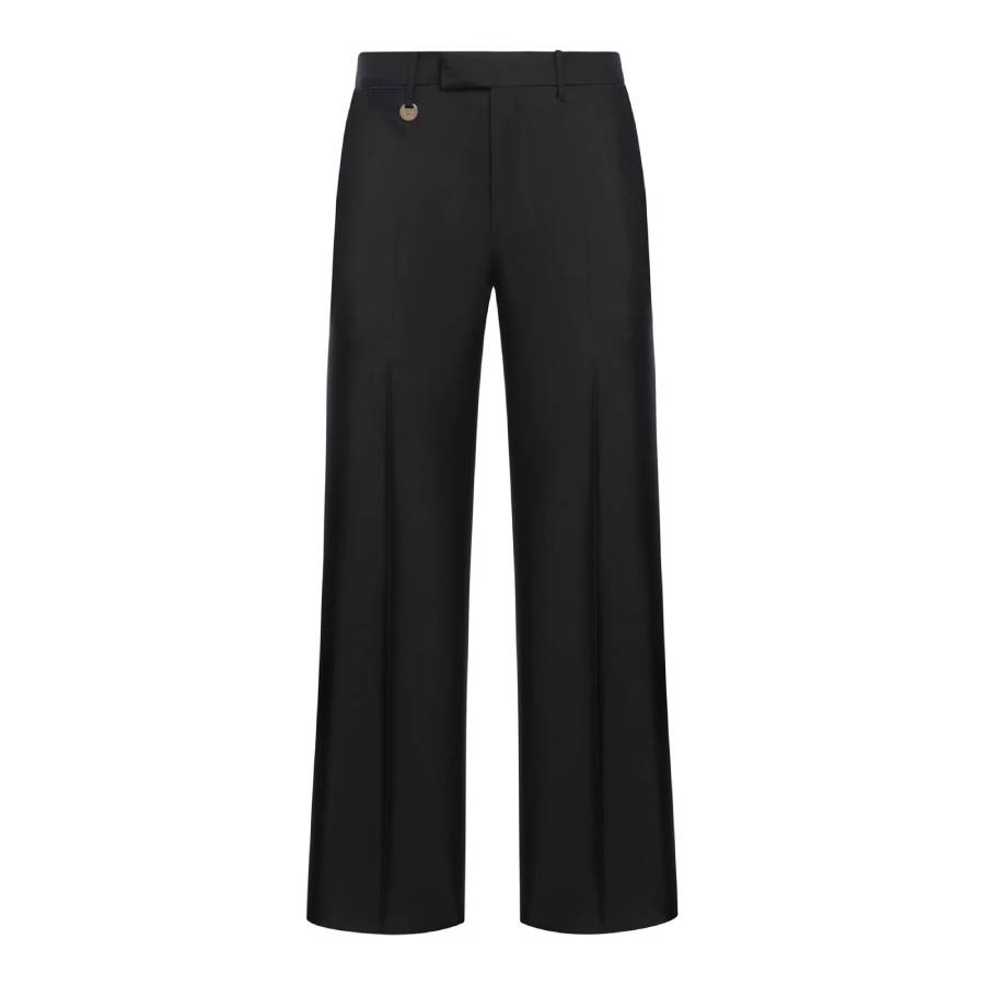Wool-Blend Tailored Trousers, Brand Size 44 ( Waist Size 29.5" )