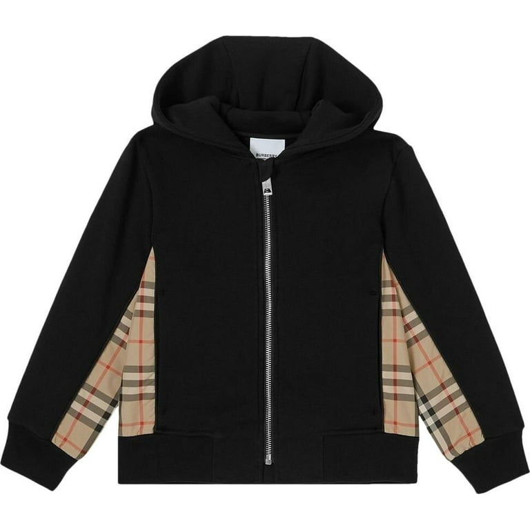 トップス burberry black label border knit hoodie Sweatshirt Burberry Wool Half Zip Hooded Knit 8075887-A1189