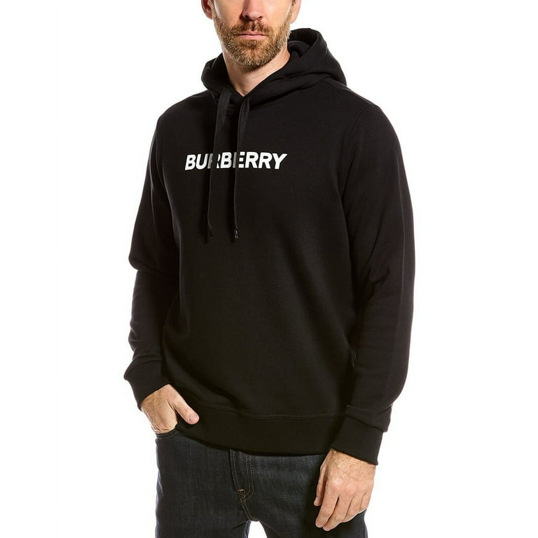 Burberry Male Black Drawstring Hoodie Black Sizes standard XXXS 7XL