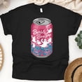 thumbnail image 1 of Burble Boo Pop T-Shirt | Cute Soda Can Ghost Drink Pastel Halloween Tee, Black, Size 3XL, 1 of 6