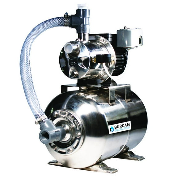 Burcam 3/4 hp 900 gph Stainless Steel Shallow Well Jet Pump