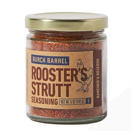 Burch Barrel Rooster's Strutt Seasoning | Bold and Savory Blend for Top-Notch Chicken | Convenient 5oz Glass Packaging | High Quality and Versatility for Superior Elevated Taste