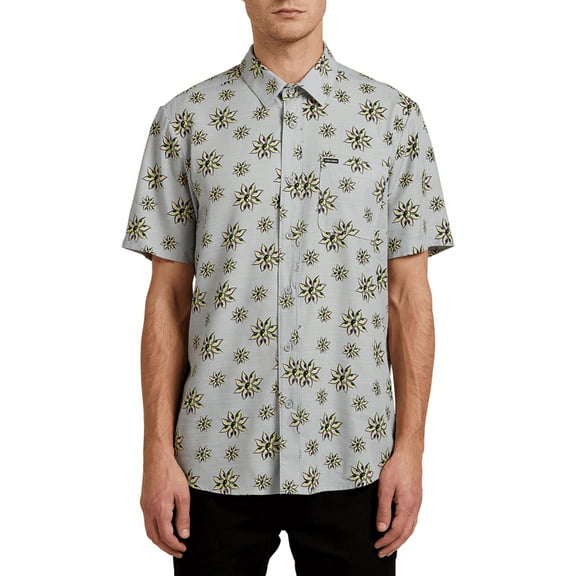 Burch Bloom Short Sleeve Shirt [Grey]
