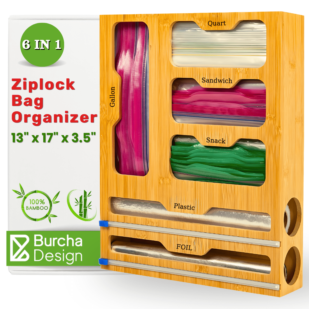 Burcha Design 6-in-1 Storage Bag Organizer for Kitchen Drawer - Walmart.com