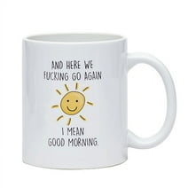 Burcha Design Coffee Mug - Funny Coffee Mug for Women and Men, Funny Gifts (Good Morning)