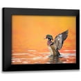 thumbnail image 1 of Burchett, PH 24x19 Black Modern Framed Museum Art Print Titled - Water Bird Glimpse III, 1 of 5