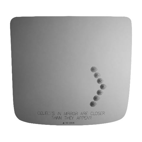 Burco 14B-3003S Replacement Lower Convex With Signal Icon Mirror Glass Lens Passenger Side, Compatible with Volvo VHD / VNL 2010-2023, VNX 2015-2022