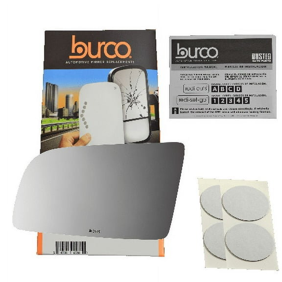 Burco 2479 Driver Side Flat Replacement Mirror Glass for Chrysler Lebaron