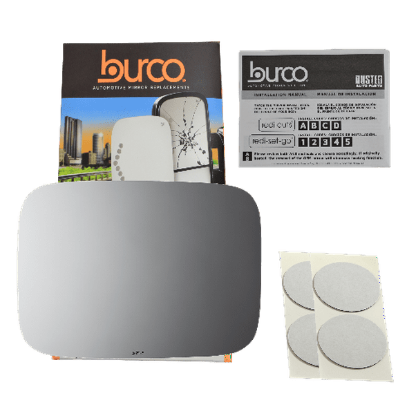 Burco 2948 Flat Driver Side Power Replacement Mirror Glass Compatible with 03-09 Hummer H2 (2003, 2004, 2005, 2006, 2007, 2008, 2009)