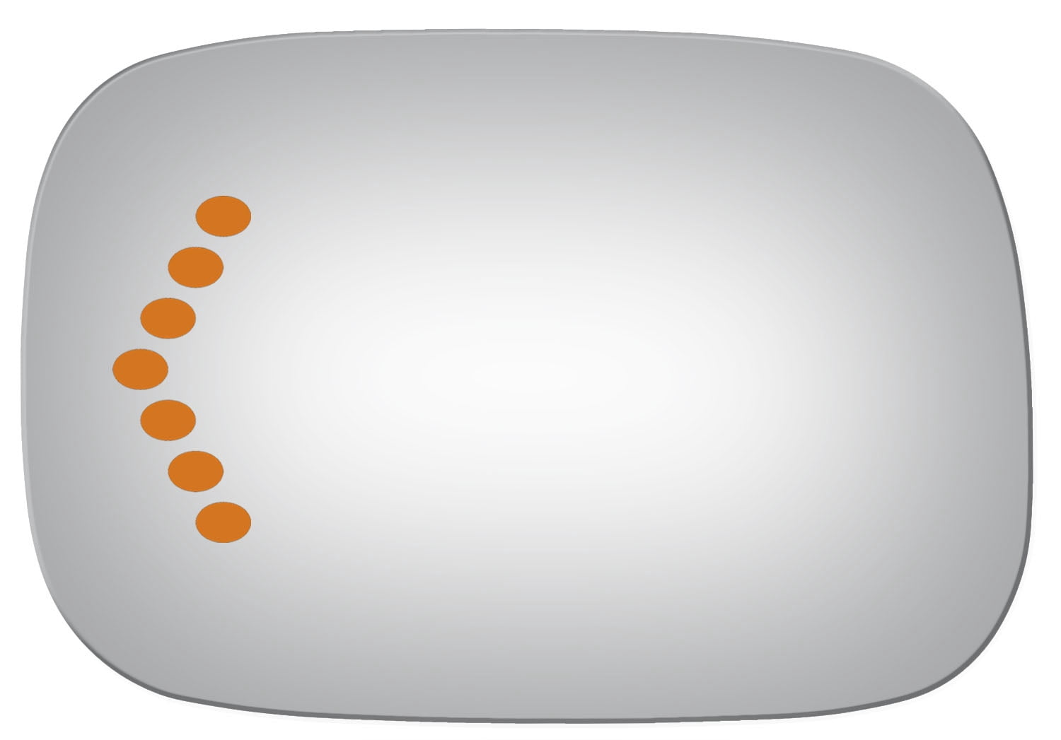 Burco 4086S Driver Side Flat Replacement Mirror Glass for Toyota Avalon
