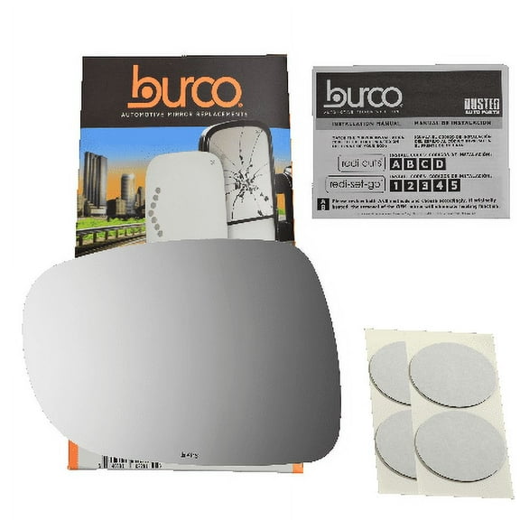 Burco 4148 Flat Driver Side Power Replacement Mirror Glass (Mount Not Included) For Lexus ES350, IS250, IS350 (2006, 2007, 2008, 2009)