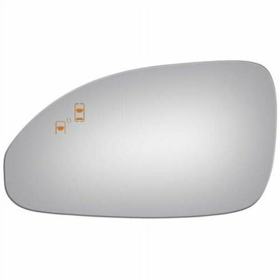 Burco-4494B Flat Driver Side Replacement Mirror Glass for 2013-2017 Buick Enclave W/O Baking Plate