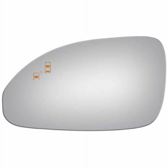 Burco-4494B Flat Driver Side Replacement Mirror Glass for 2013-2017 Buick Enclave W/O Baking Plate