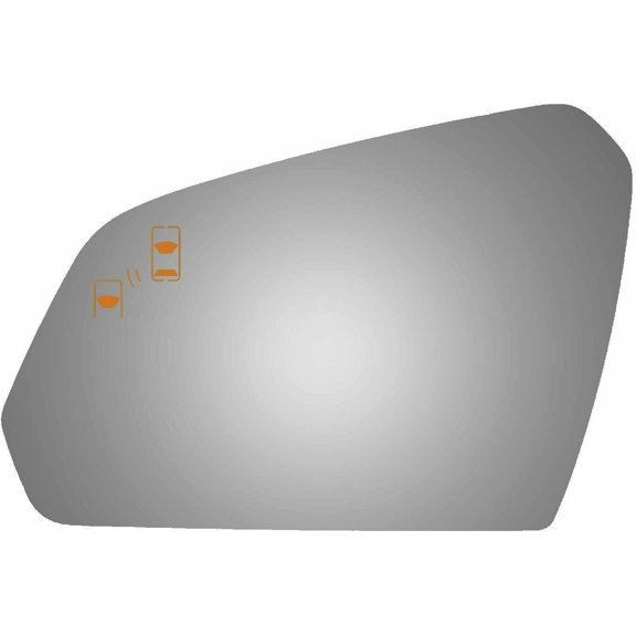 Burco 4581B Power Flat Driver Side Replacement Mirror Glass For 2015-2017 Hyundai Sonata W/O Baking Plate
