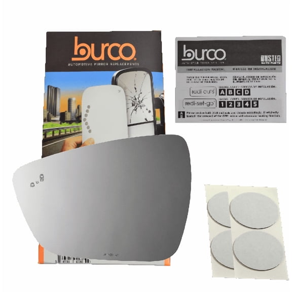Burco 4820BC Driver Side Replacement Blind Spot / Cross Paths Mirror Glass without Backing Plate Compatible with 2020-2022 Ford Escape