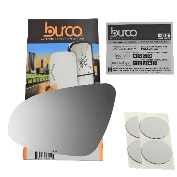 Burco 4847 Compatible with 14-16 Toyota Camry Left Driver Side Mirror Glass without Backing Plate