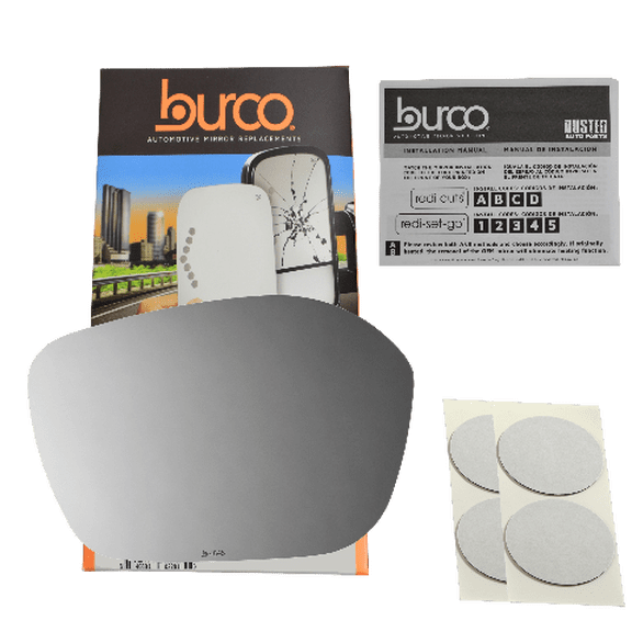 Burco 4848 Compatible with 2022 Honda Civic Left Driver Side Mirror Glass without Backing Plate
