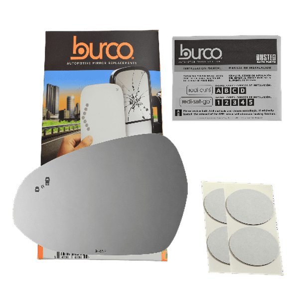 Burco 4871B Driver Side Replacement Mirror Glass w/BlindSpot No Rear Mount, Compatible with 2021-2023 Kia K5
