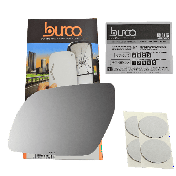 Burco 4878 Driver Side Replacement Mirror Glass No Rear Mount, Compatible with 2020-2023 Hyundai Venue