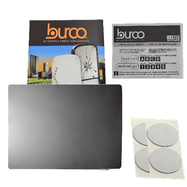 Burco 5609 Passenger Side Replacement Mirror Glass without