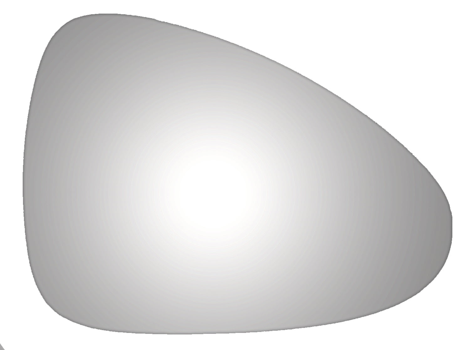 Burco 5472 Passenger Side Convex Replacement Mirror Glass for Porsche Panamera