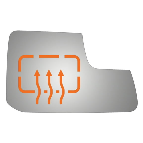 Burco 5502H Passenger Side Lower Convex Replacement Mirror Glass for Ford Edge