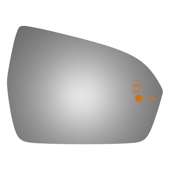 Burco 5669B Redi-Cut Passenger Side Mirror Glass w/ Blind Spot for 15-17 Lincoln MKC W/O Baking Plate