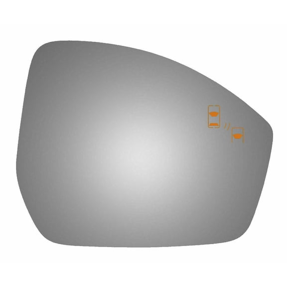 Burco 5695B Passenger Side Replacement Mirror Glass for 2017 Jaguar F-Pace W/O Baking Plate