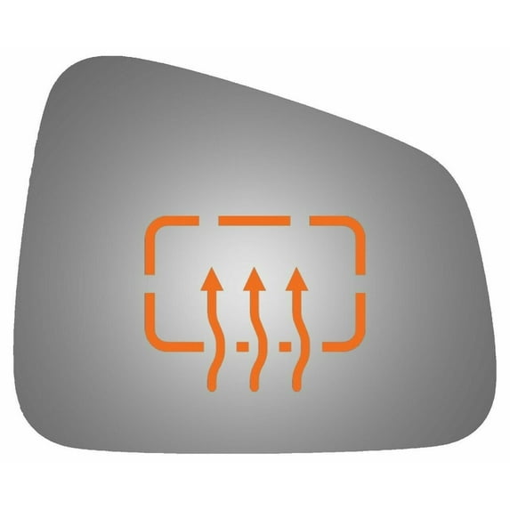 Burco-5757H Convex Passenger Side Replacement Mirror Glass for 2017-2019 Buick Encore W/O Baking Plate