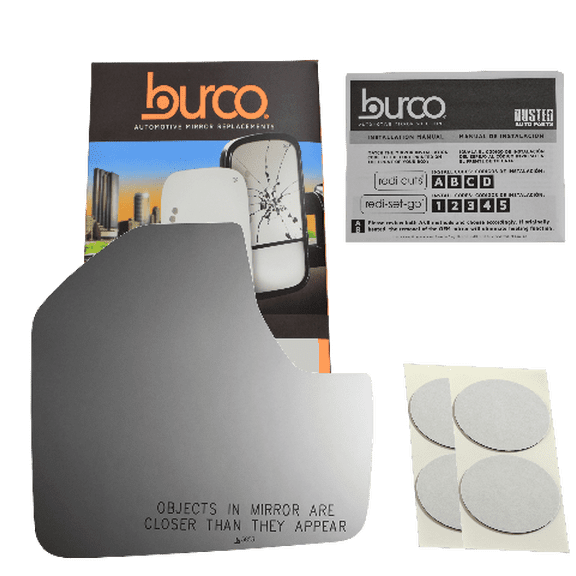 Burco 5853 Passenger Side Replacement Mirror Glass Compatible with 2021-2022 Ford Bronco