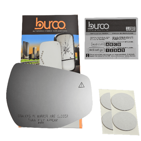 Burco 5884B Driver Side Replacement Mirror Glass w/BlindSpot No Rear Mount, Compatible with 23-23 Kia Sportage