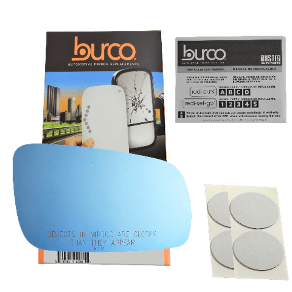 Burco 7113 Right Side Mirror Glass for Audi A4, A6, A8, S6, VW Cabrio, Golf