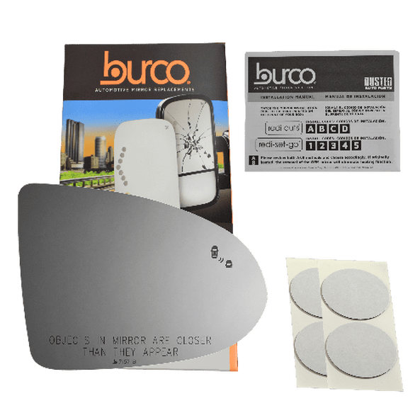 Burco 7157B Driver Side Mirror Glass w/Blind Spot Icon No Rear Mount Comaptible with 2023 Hyundai Sonata