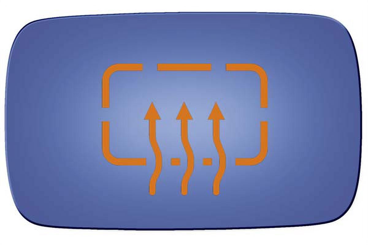 Burco Side View Mirror Replacement Glass - Blue Glass - 2681H