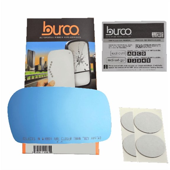 Burco Side View Mirror Replacement Glass - Blue Glass - 3570