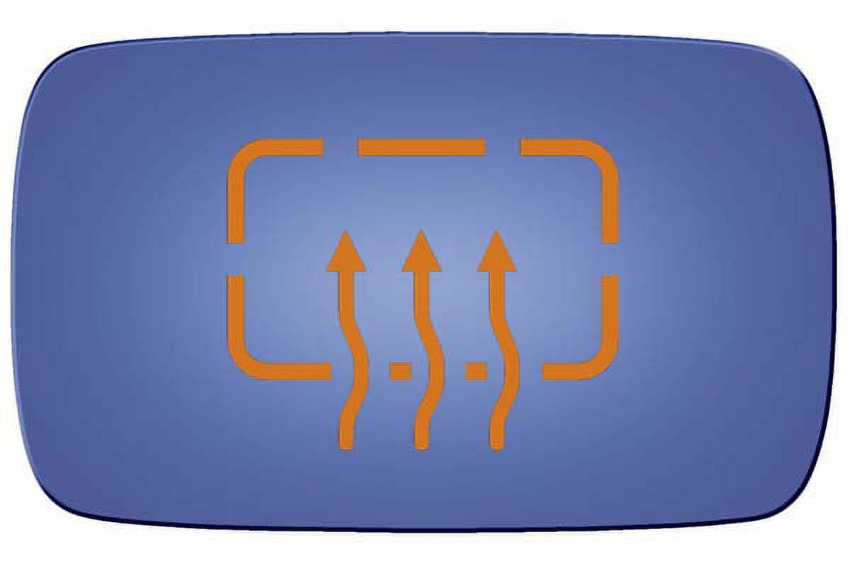 Burco Side View Mirror Replacement Glass - Blue Glass - 3586H