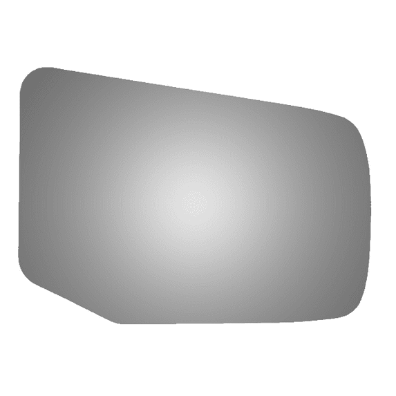 Burco Side View Mirror Replacement Glass - Clear Glass - 2431