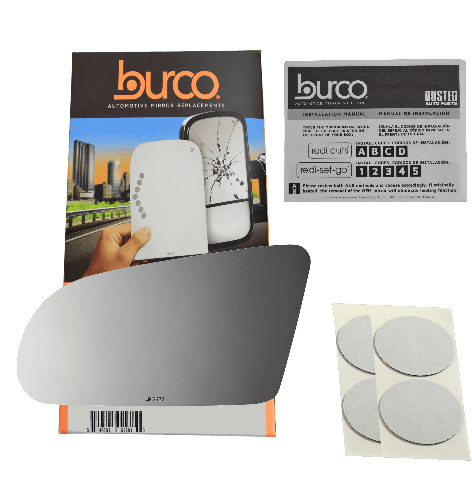 Burco Side View Mirror Replacement Glass - Clear Glass - 2432