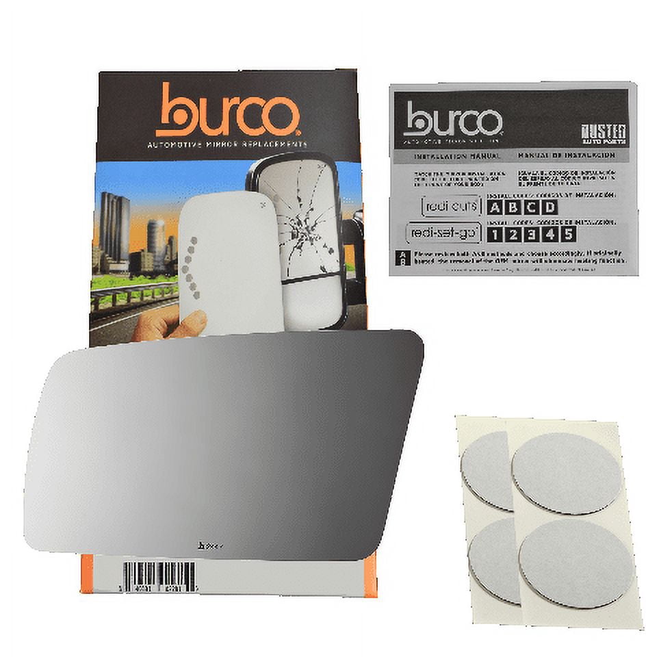 Burco Side View Mirror Replacement Glass - Clear Glass - 2447