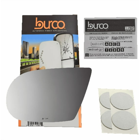 Burco Side View Mirror Replacement Glass - Clear Glass - 2449