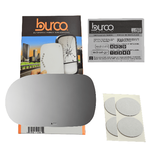 Burco Side View Mirror Replacement Glass - Clear Glass - 2636