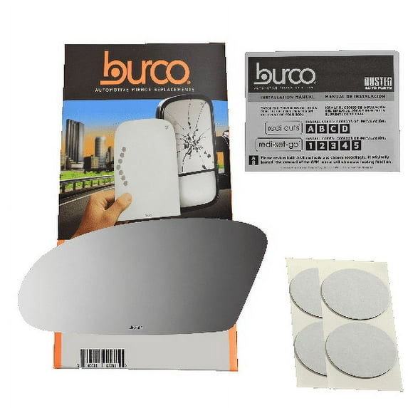 Burco Side View Mirror Replacement Glass - Clear Glass - 2664