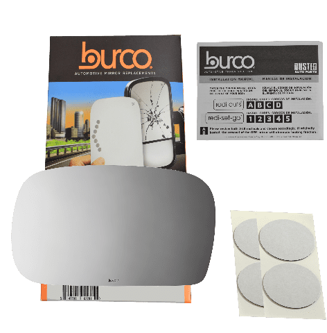 Burco Side View Mirror Replacement Glass - Clear Glass - 2702