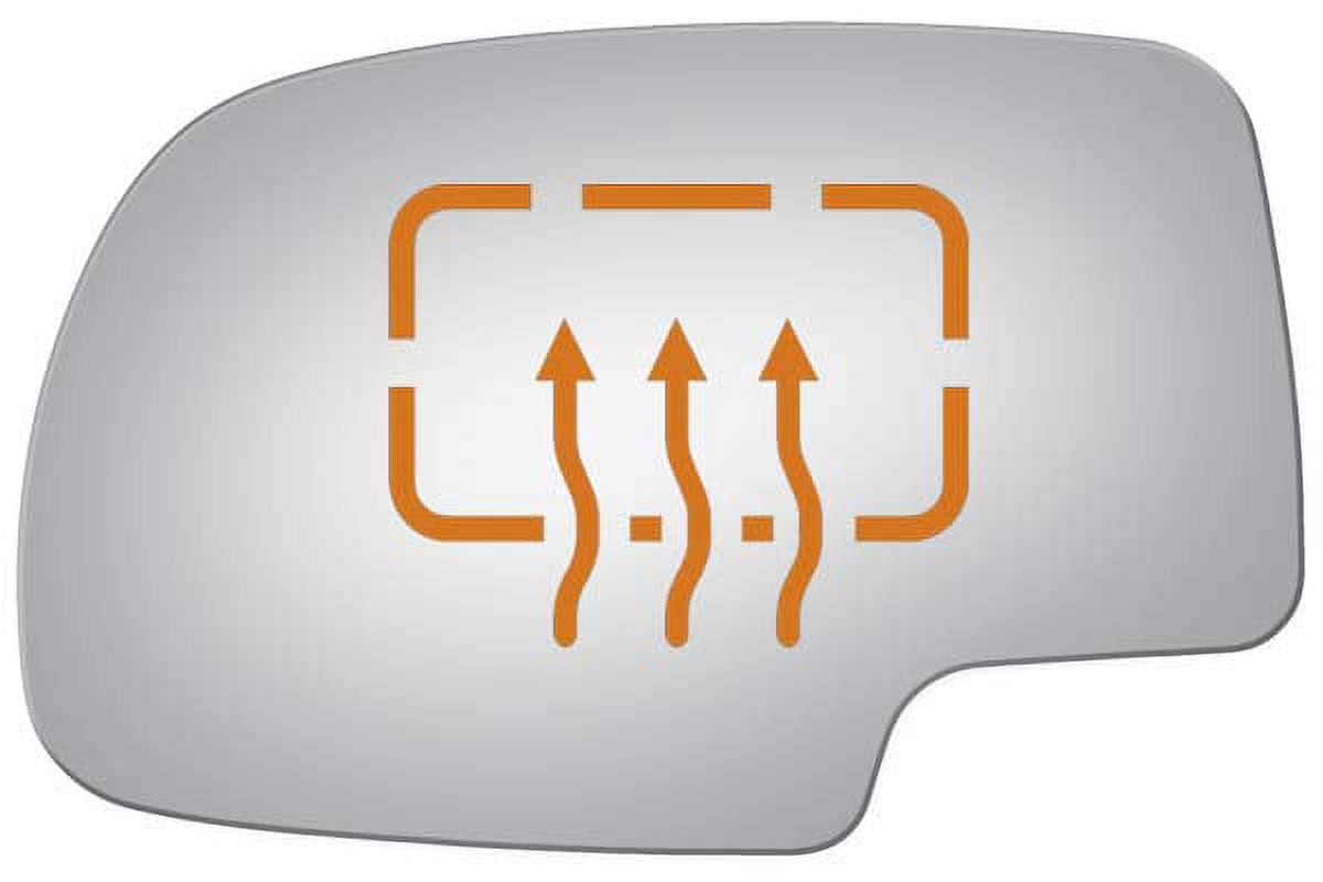 Burco Side View Mirror Replacement Glass - Clear Glass - 2734H