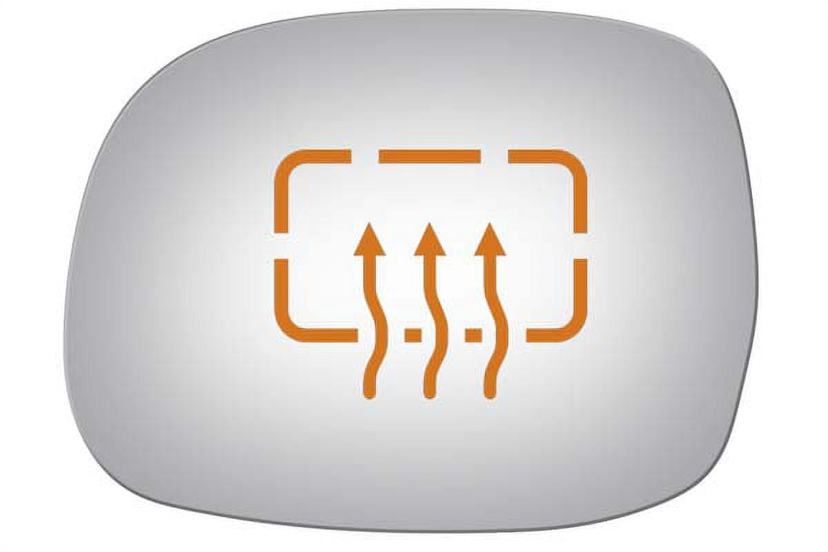 Burco Side View Mirror Replacement Glass - Clear Glass - 2745H