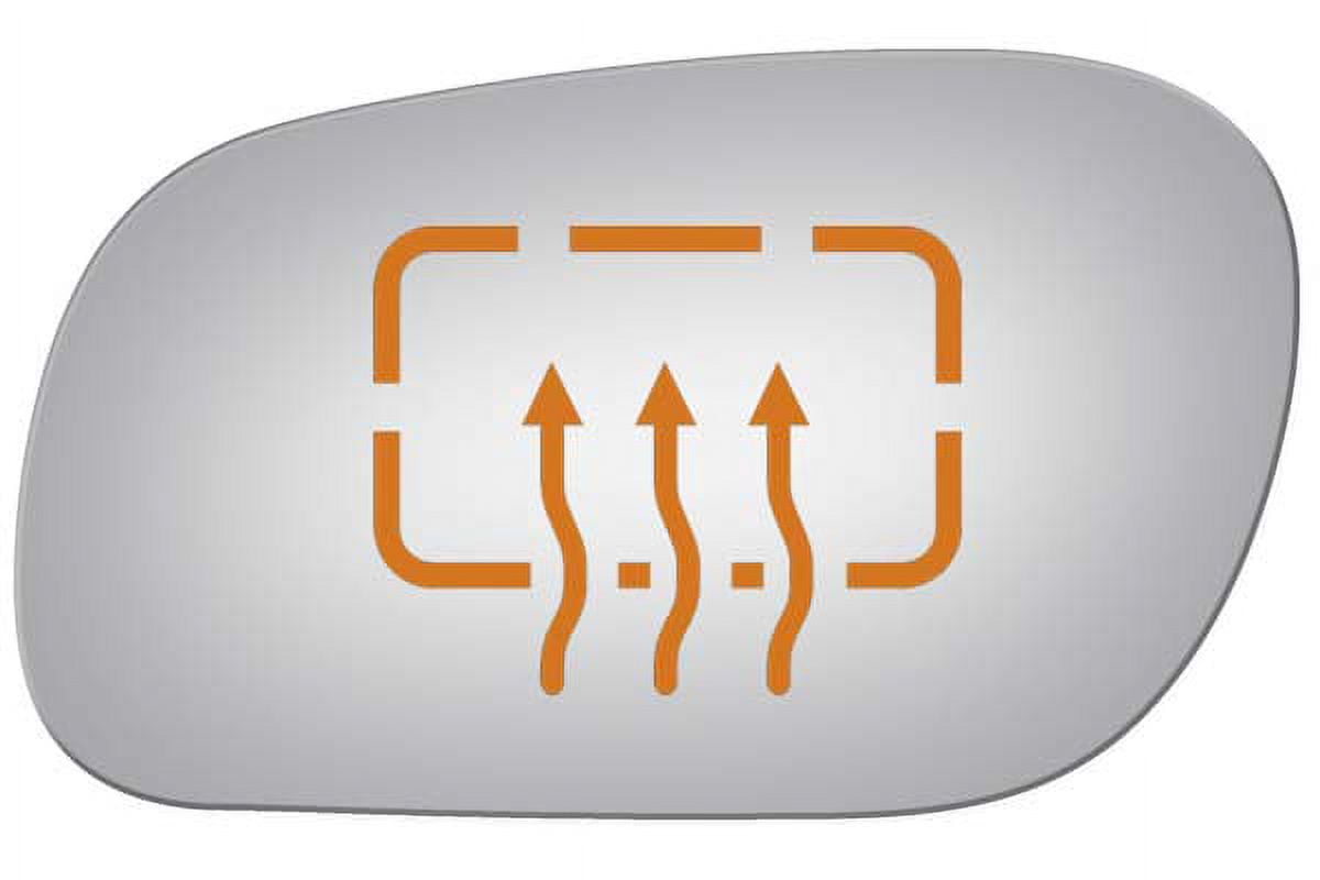 Burco Side View Mirror Replacement Glass - Clear Glass - 2830H