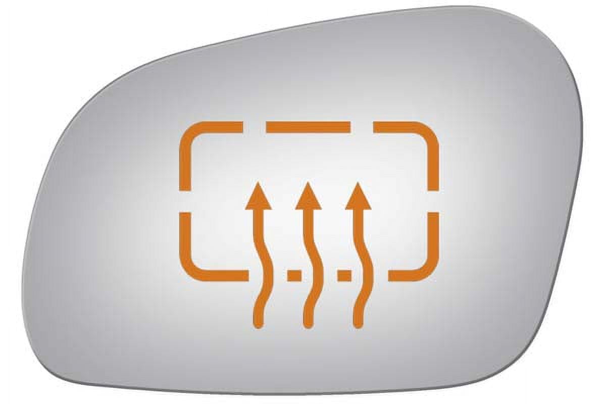 Burco Side View Mirror Replacement Glass - Clear Glass - 2842H