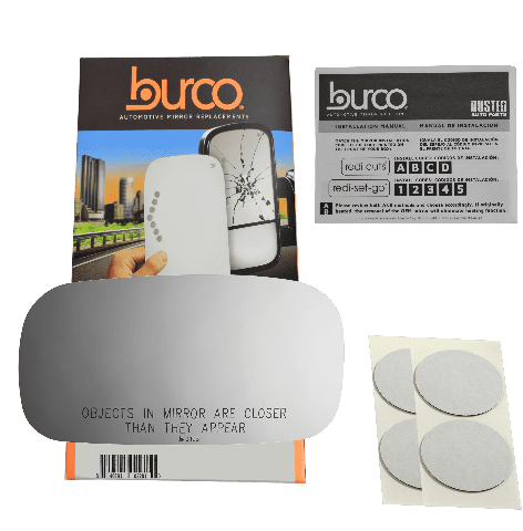 Burco Side View Mirror Replacement Glass - Clear Glass - 3195